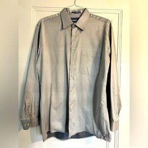 ~FORSYTH CANADA Men's Blue Button Down Dress Shirt *EUC* 16.5 34/35 MSRP: $95